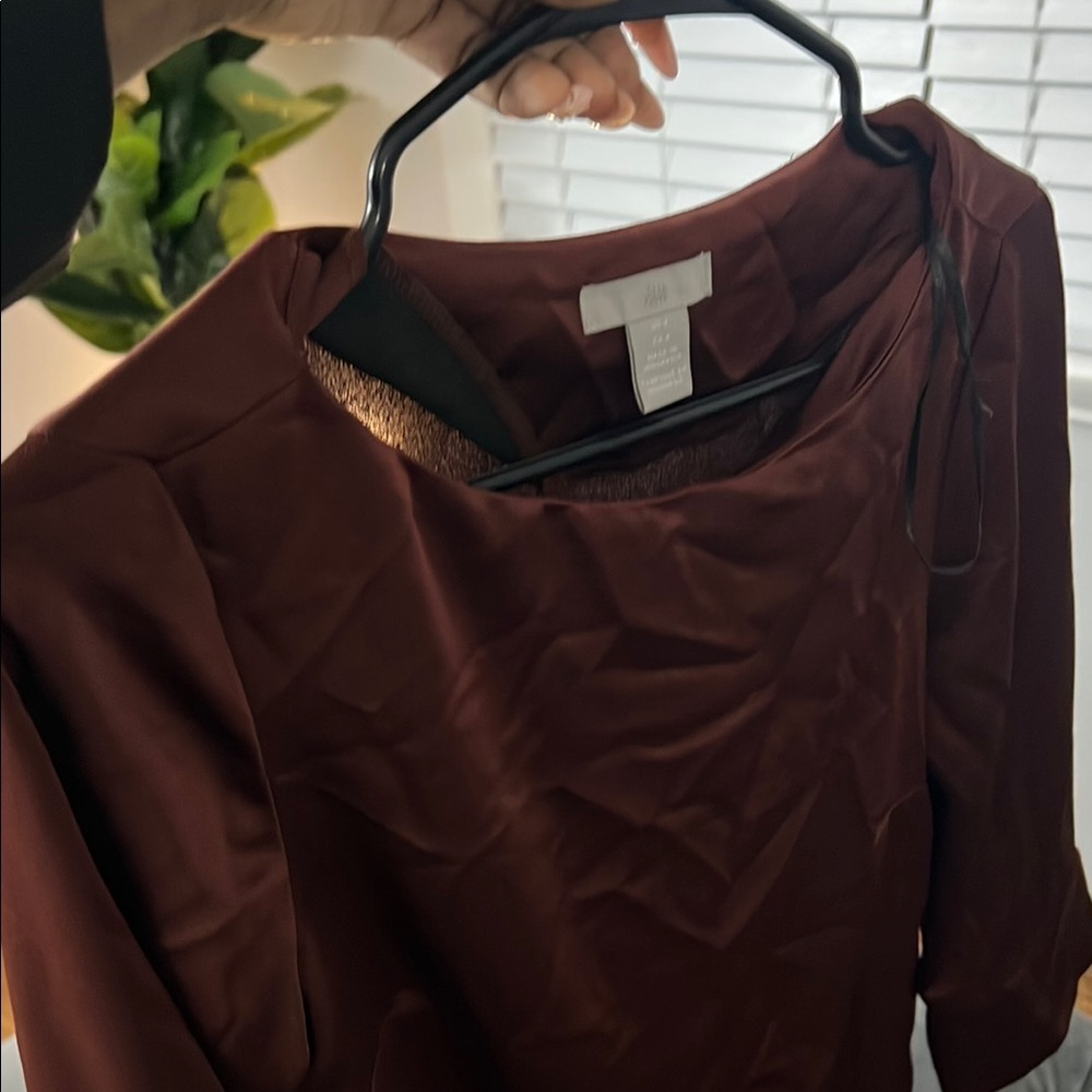 Elegant Burgundy Blouse